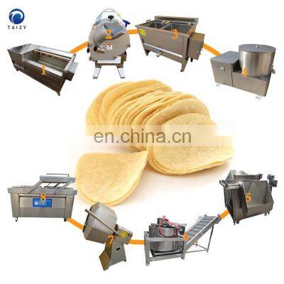 semi automatic fried chips crisps production line potato chips making machine