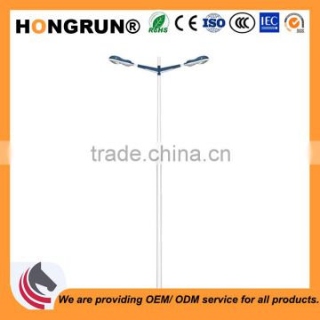 Minimalist street light pole with Dual-arm used for residential area lamp poles