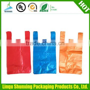 Various plastic bag t-shirt/t-shirt plastic bag/t shirt shopping bag