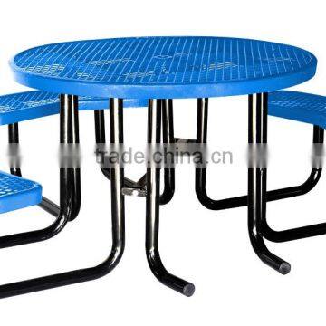 Picnic Table, Expanded Picnic Table, Round, for ADA, 46inch, Blue, Green, etc.