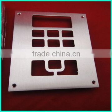 Custom low price stainless steel sheet metal fabrication with brushed finish