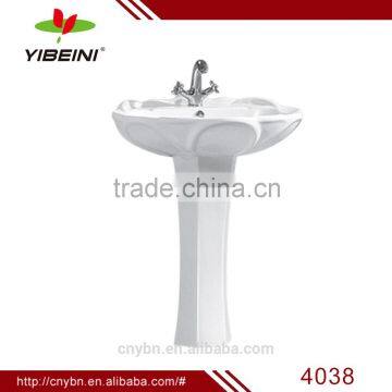 Hot Sell bathroom design sanitary ware Ceramic cheap price Pedestal Basin