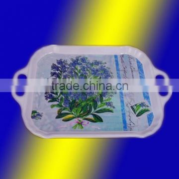 Custom plastic melamine serving tray