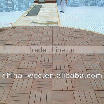 outdoor non-fiding wood look decking tile