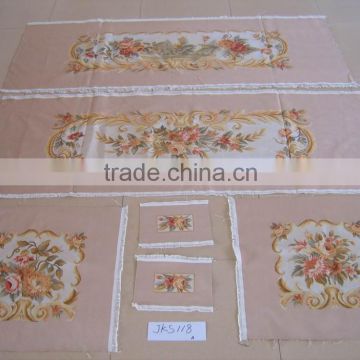 Factory price!Fine wool handmade french style aubusson sofa cover set