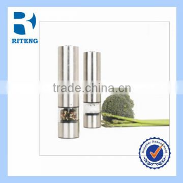 stainless salt and pepper mill