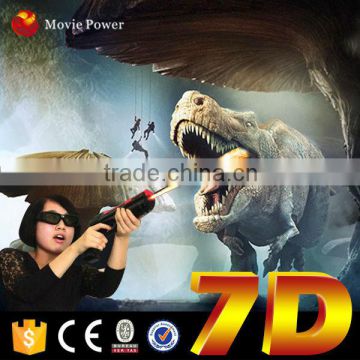 Interactive Gun Shooting 7d cinema project dynamic 6 seats for sale