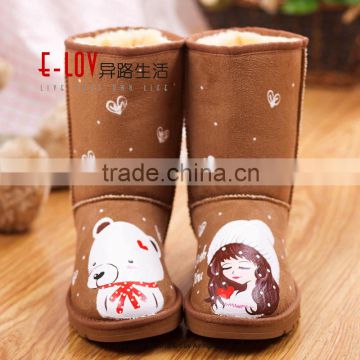 Hot sales high quality and cheap women winter fur boots