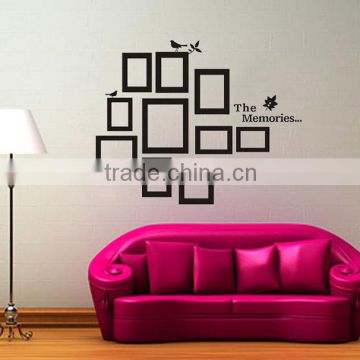 Lovely Home decor Black DIY photo word wall stickers