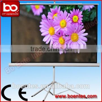 Simple Office Presentation Equipment for Floor Stand 120 Inch Tripod Projection Screen
