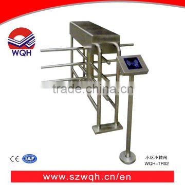 Top Quality Durable Automatic #304 Stainless steel half height Turnstile gate for Community Entrance Access control