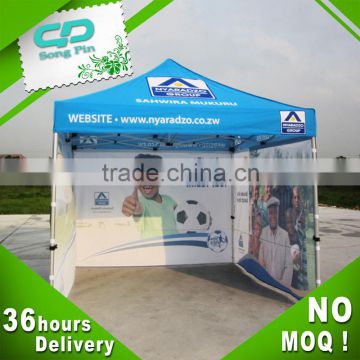 Outdoor canopy roof top tent for trade show event