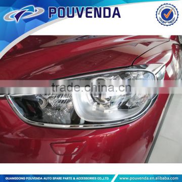 High quality chrome head lamp cover for mazda cx-5 accessories
