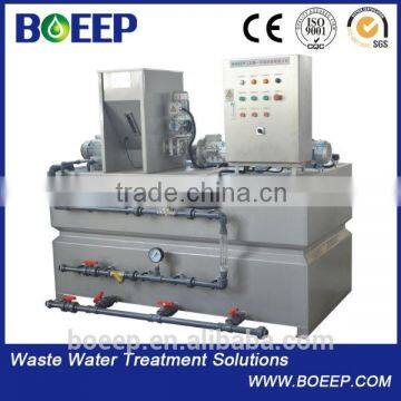 Polymer preparation and mixing device for sewage treatment project