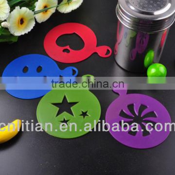 plastic coffee stencils