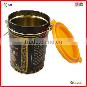 SGS testing printing metal round coffee tin can for packaging