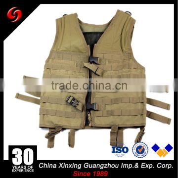 Khaki Waterproof Nylon Military Tactical Vest