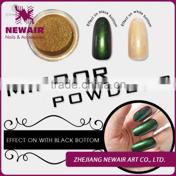 Most popular nail art decoration mirror powder pigment powders for nails