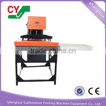 Cheap and high veracity semi-automatic double sided heat press machine