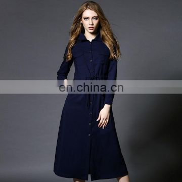 2016 new design fashion shirt dress from chinese manufacturer