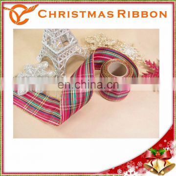 Made In Taiwan Christmas Satin Ribbon For Decorating Tree