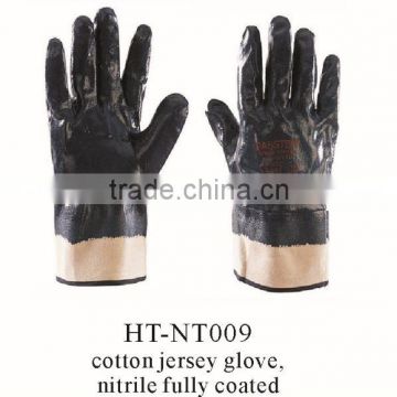 cotton jersey gloves/ open back cuff nitrile glove/ work gloves