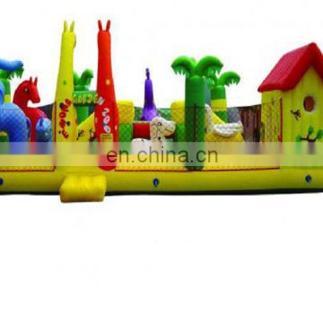 Inflatable combo bouncer with slide for kids inflatable slide bounce combo house theme park