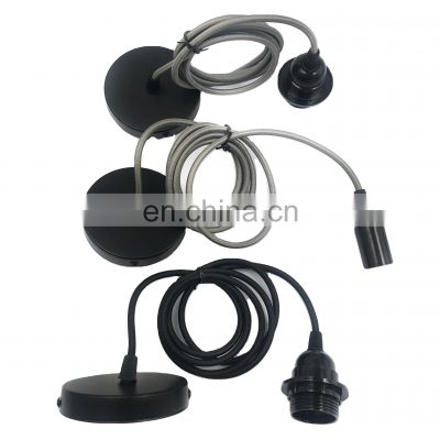 Hot sale DIY Lighting Fixture Cord Set E27 Lamp Holder Hanging Chandelier Cables cords