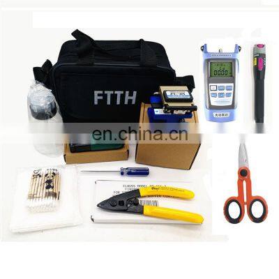 FC-6S Cable Stripper Optical Power Meter VFL 10 in 1 Kit d'outils FTTH Assembly Optical Fiber Tool Kits