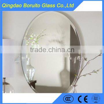 Popular 5mm oval beveled bathroom mirror