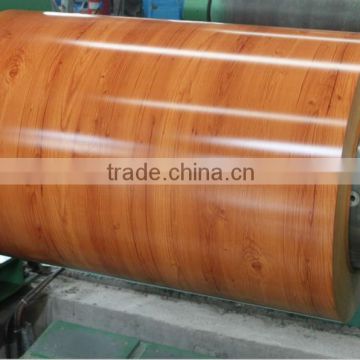 china painted wooden color steel coil /painted wooden color steel