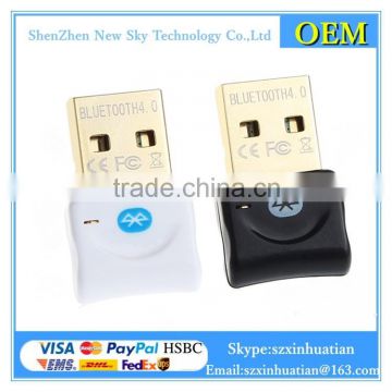 Factory product High power 3Mbps Mini USB CSR4.0 Bluetooth Dongle Dual Wireless Adapter V4.0