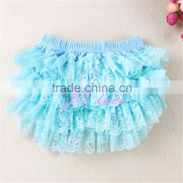 Aqua Lace Bloomers-Lace Ruffle Bloomers - Lace Diaper Cover, Baby Girl Bloomers