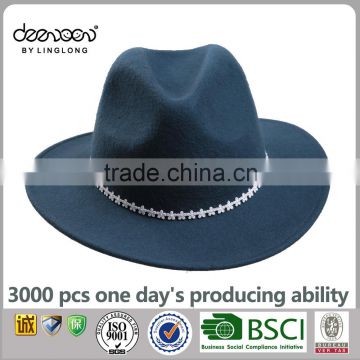 Unisex Wool Felt Hat Fedora Hat China Wholesale Custom Fedora Hat