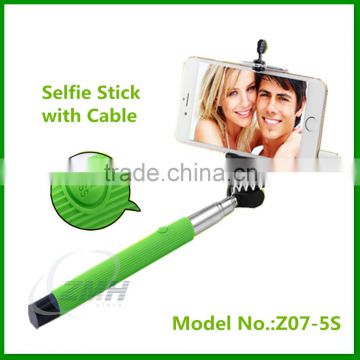 Factory Wired Selfie Stick Extendable Selfie Stick for Cell phone