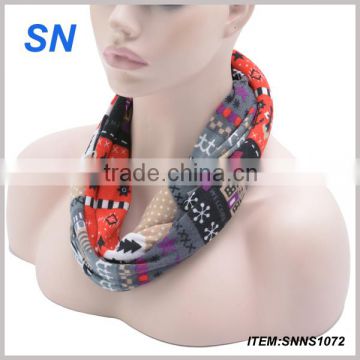 lastest winter fashion assorted color infinity scarf