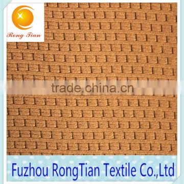 2015 tricot knitted micro rectangle shape mesh fabric for wallpapers