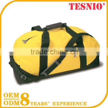 Auto-organizer Yellow Bag Gym Canvas Duffle Bag, Travelling Bag Foldable Luggage Bag