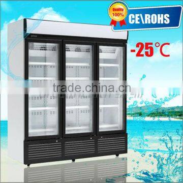 vertical ice cream display freezer showcase