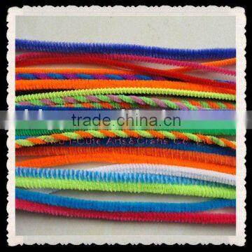 Factory supply chnille stems twisted pipe cleaners for kids or decoration