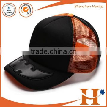 High quality customize 3D embroidery half mesh trucker cap wholesales truck hat