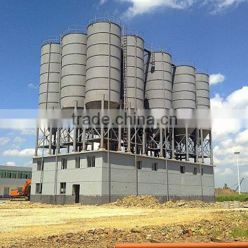 3-1500t hopper bottom silos for storing