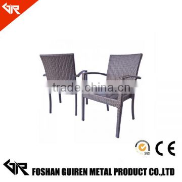 Deluxe Aluminum Frame Wicker Garden Chairs/ Outdoor Furniture PE Rattan Chairs