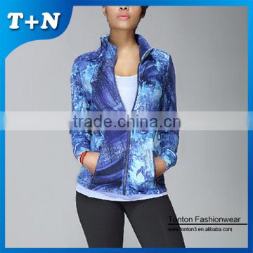 Fashion cheap windprrof outdoor sports wear polyester spandex jacket
