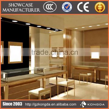 luxurious retail store led light decorative jewelry display cases design