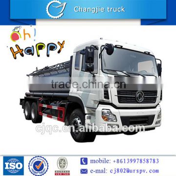 Dongfeng 6*4 with 3 axles chemical liquid tank truck for sale in south america, dubai