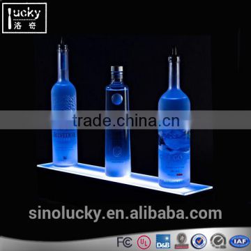 2016 fashion Led Lighting Base Wine Bottle Display Shelf