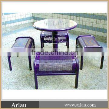 Arlau new style metal round table and chairs