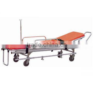 Stretcher with adjustable backrest