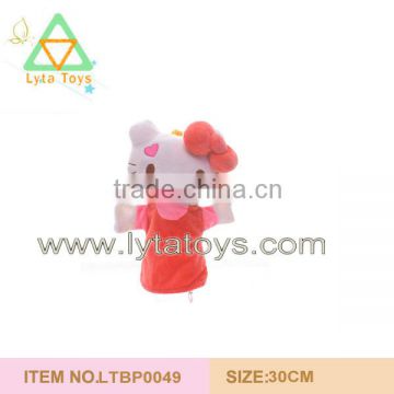 Wholesale Plush Cat Pink Hand Puppet